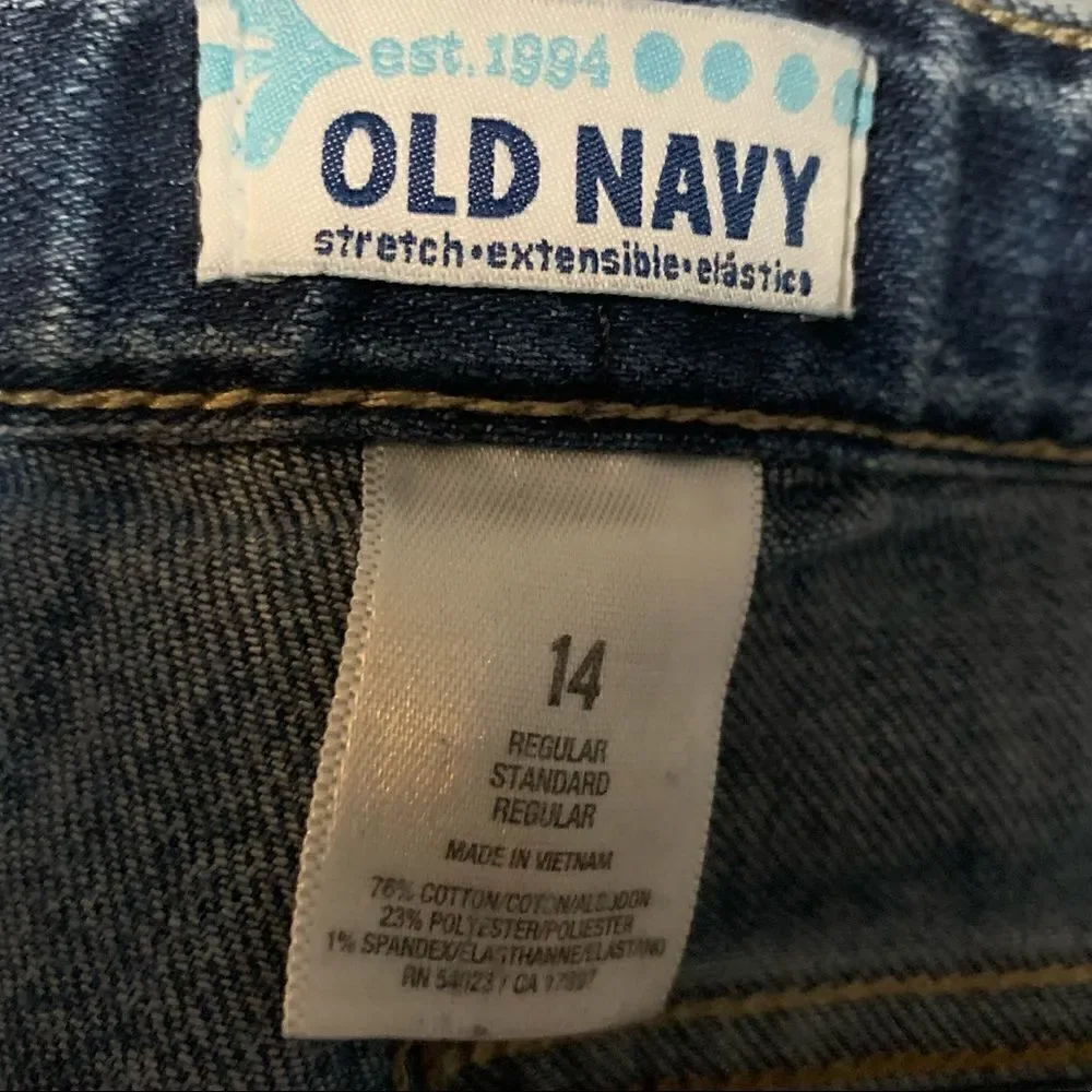 Old Navy Dark Wash Capri Jeans Sz 14R